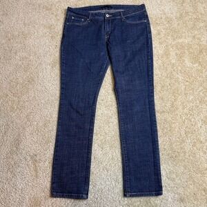 Levi's 545 Jeans Womens 14 Blue Skinny Leg Stretch Denim‎ Dark Wash Y2K
